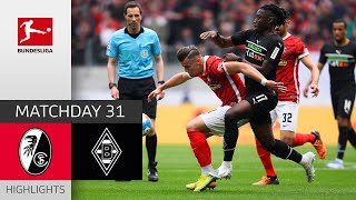 SC Freiburg  Borussia Mgladbach 33  Highlights  Matchday 31 – Bundesliga 202122 [upl. by Anerok108]