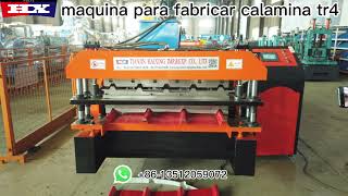 Maquina para fabricar calamina tr4 [upl. by Kcirredal752]