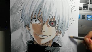 Speed Drawing  Ken Kaneki Tokyo Ghoul [upl. by Anayet]