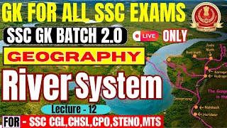 GK FOR SSC EXAMS  GEOGRAPHY  RIVER SYSTEM  SSC GK  Parmar SSC [upl. by Glynnis113]