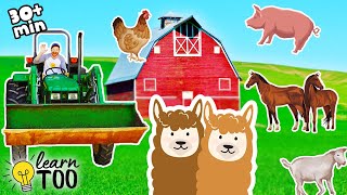 Explore on the Farm 🚜🐔🐷 Farm Animals for Kids  Farm Adventures for Toddlers  Tractors and Horses [upl. by Renate]