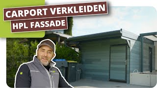 Carport verkleiden mit HPL Fassadenpaneele [upl. by Lesly779]