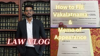 How to Fill Vakalatnama amp Memo of Appearance  Law Vlog  Sandeep Vishwakarma [upl. by Searcy]