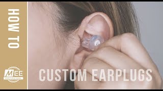 How to wear and replace the filters on your MEE Professional Custom Earplugs [upl. by Edithe237]