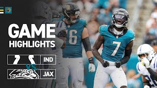 HIGHLIGHTS  Jaguars Top Plays vs Colts  Week 5  Jacksonville Jaguars [upl. by Suqram531]