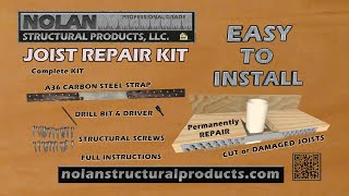 Joist Repair Kit from Nolan Structural Products Fixes Damaged and Cut Joists with Easy Install [upl. by Ella]