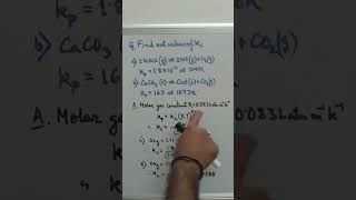 Problem Solving  kp and kc Relation jeechemistry neetchemistry chemistry [upl. by Akahs]