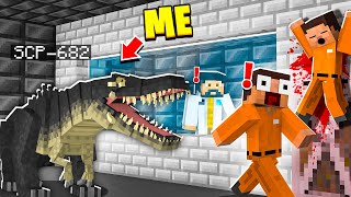 I Became SCP682 in MINECRAFT  Minecraft Trolling Video [upl. by Htevi685]