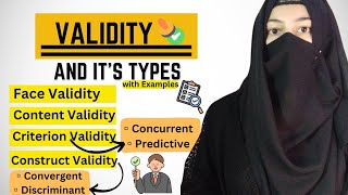 What is Validity in Research Types of ValidityFaceContentCriterionConstruct Validity [upl. by Sardse]