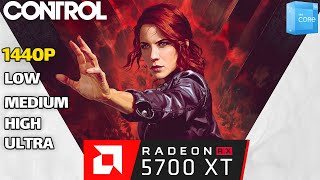 Control RX 5700 XT  i3 12100f  1440p low mediumhighultra [upl. by Ainala]