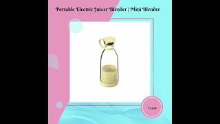 Portable Electric Juicer Blender  Mini Blender [upl. by Annawad]