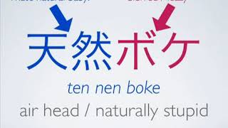 Japanese Slang 04 Tennenboke [upl. by Rafat]