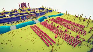 CAN ROMAN ARMY CAPTURE GREEK CASTLE  Totally Accurate Battle Simulator TABS [upl. by Alyl]