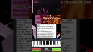 HOST accused of HACKING when playing piano in Roblox Got Talent [upl. by Nylcsoj]