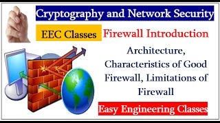 Firewall Introduction Architecture Characteristics of Good Firewall Limitations of Firewall [upl. by Ellen48]