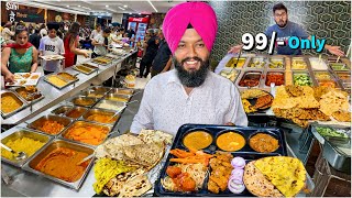 Indias Cheapest UNLIMITED Food Buffet in Rs 99  Street Food India new [upl. by Mccall]