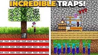 Minecraft 5 Traps Build HacksYou Didnt Know [upl. by Rotkiv]