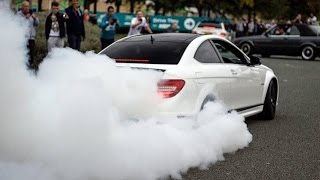 Lord Aleem Rips HUGE BURNOUT in his Mercedes C63 AMG [upl. by Iona]