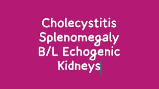 Splenomegaly  Cholecystitis  Parenchymal Change on Ultrasound [upl. by Milan]