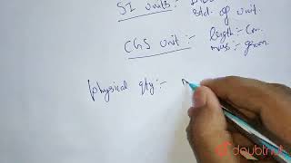 write SI and CGS unit of any three physical quantities  CLASS 7  KINEMATICS  PHYSICS  Doubt [upl. by Teews]