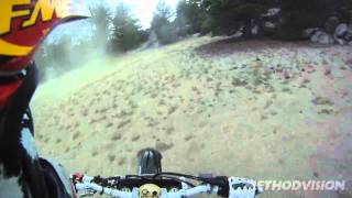 Motorcycle Trail Riding Fast Section Through Kennedy Meadows CRF250R GoPro HD CRF 250R [upl. by Gnuy]