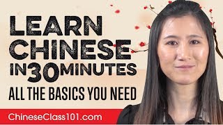 Learn Chinese in 30 Minutes  ALL the Basics You Need [upl. by Bathelda]