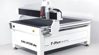 CNCSTEP  TRex CNC Fräse Router 3 Achs simultan Verfahrbewegung  3 axis simultaneous high speed [upl. by Malvia]