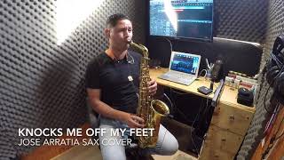 knocks me off my feet  Stevie Wonder  Jose Arratia Sax Cover [upl. by Akemot]