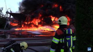 Grote brand Frambozenkwekerij Roggel [upl. by Anuqahs246]