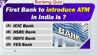 Bank Quiz  Bank GK Question amp Answers  IMP General Knowledge Quiz Of Bank [upl. by Onilatac]