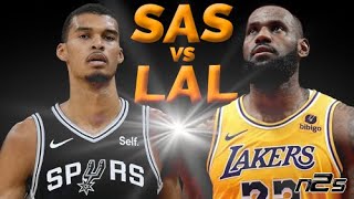 Los Angeles LAKERS vs San Antonio SPURS  NBA 2K24 [upl. by Boycey]