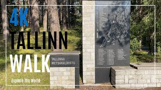 【4K】 Estonia Tallinn Walk  Tallinna Metsakalmistu Cemetery  Tallinns Forest Cemetery [upl. by Halullat147]