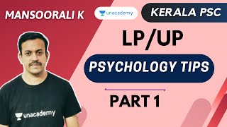 LPUP Psychology Tips  Part 1  Mansoorali K  Kerala PSC 2020 [upl. by Ob]