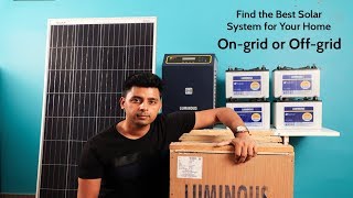 Luminous 3 kW solar system with battery panel and inverter  Unboxing India  2018 [upl. by Lewse]