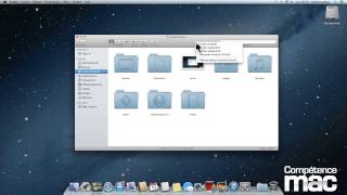 10 • La barre doutils de la fenêtre du Finder • Mountain Lion tutoriel vidéo [upl. by Joash957]