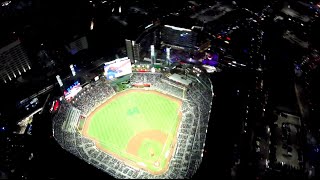 Parachuting into a World Series game 😱😱 Parachuter lands at Truist Park for World Series Game 5 [upl. by Fleurette]