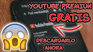 DESCARGAR YOUTUBE PREMIUM GRATIS 2020 APK FACIL 🔥  Xf19 [upl. by Marelda]