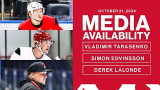 Tarasenko Edvinsson Derek Lalonde Media Availability  Oct 21 2024 [upl. by Fachanan]