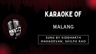 Malang Karaoke With English Lyrics  Dhoom  HighQuality Karaoke Song [upl. by Kaufman]