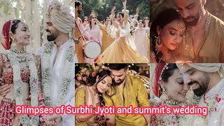 surbhi Jyoti and summits weddingglimpses of Surbhi Jyoti wedding javeriaumair [upl. by Lednek]