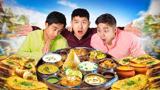 Chinese Guys try EVERY Indian Street Food [upl. by Patrizia]