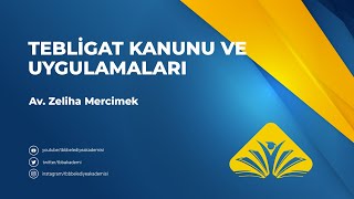 Tebligat Kanunu ve Uygulamaları [upl. by Fleisig]