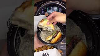 Burger 🍔 lab asmr eating mukbang food shorts [upl. by Norek]