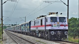 WAP7 Coasting with Both Pantos Down RareSpotting  26 AUG 2018 [upl. by Adia]