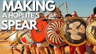 Making a Hoplite spear from the archaic era  How to make a spear for reenactment [upl. by Bernita]