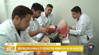 Governo de SC lança edital para Universidade Gratuita e inscrições começam em 20 de agosto [upl. by Tecla413]