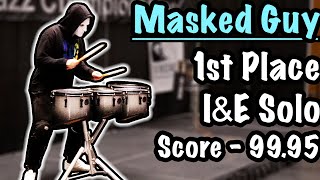 The BEST Drum Solo Ever  Masked Guy IampE 1st Place 9995  Galactic Class [upl. by Donaldson]