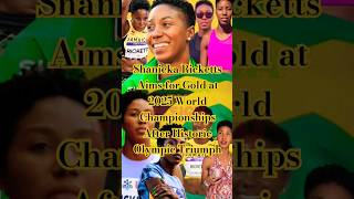 Shanieka Ricketts Aims for Gold at 2025 World Championships After Historic Olympic Triumph olympian [upl. by Narmis]