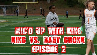 Micd up with HELLSTAR 10U QB KING vs Baby Gronk [upl. by Bendick]