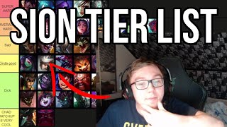 THEBAUSFFS MAKES A SION MATCHUP TIERLIST [upl. by Takeo]